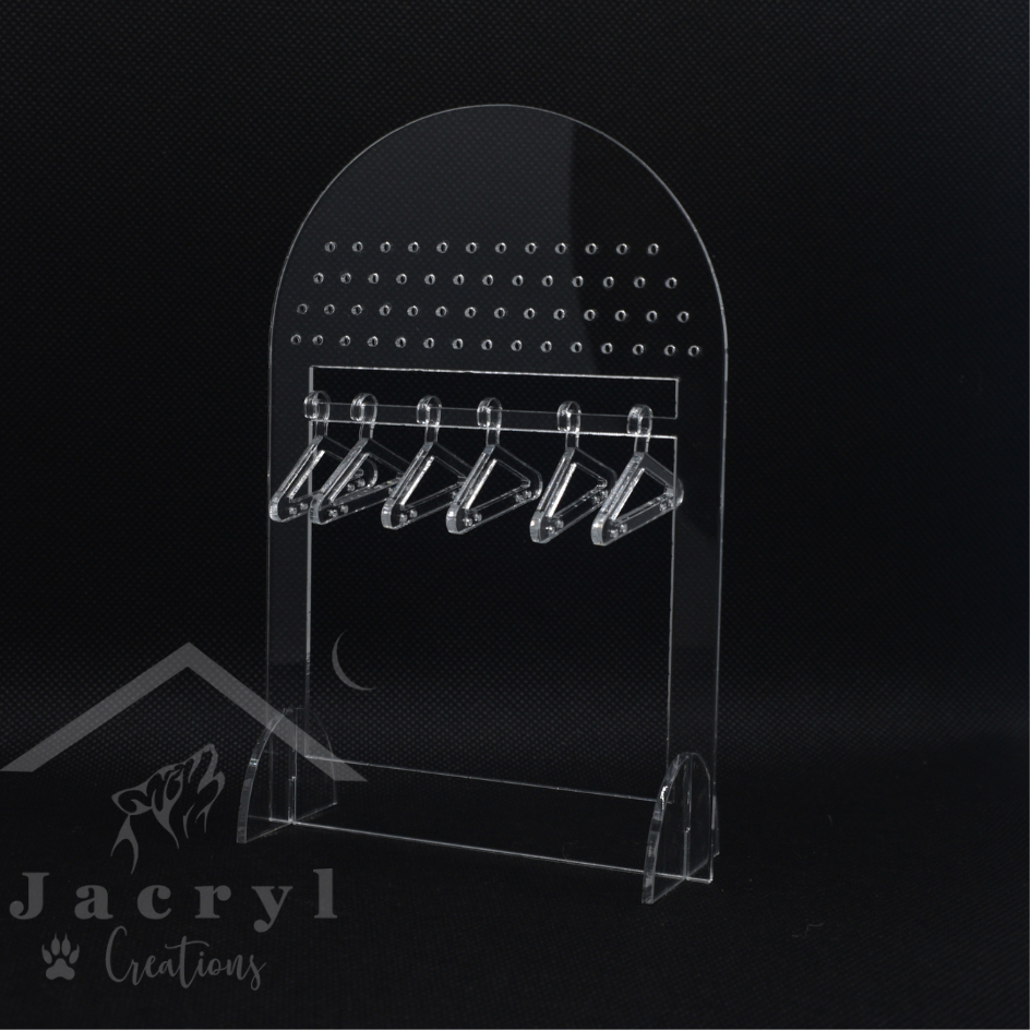 Acrylic Arch One Row Earring Hangers with Feet - 150x100x3mm
